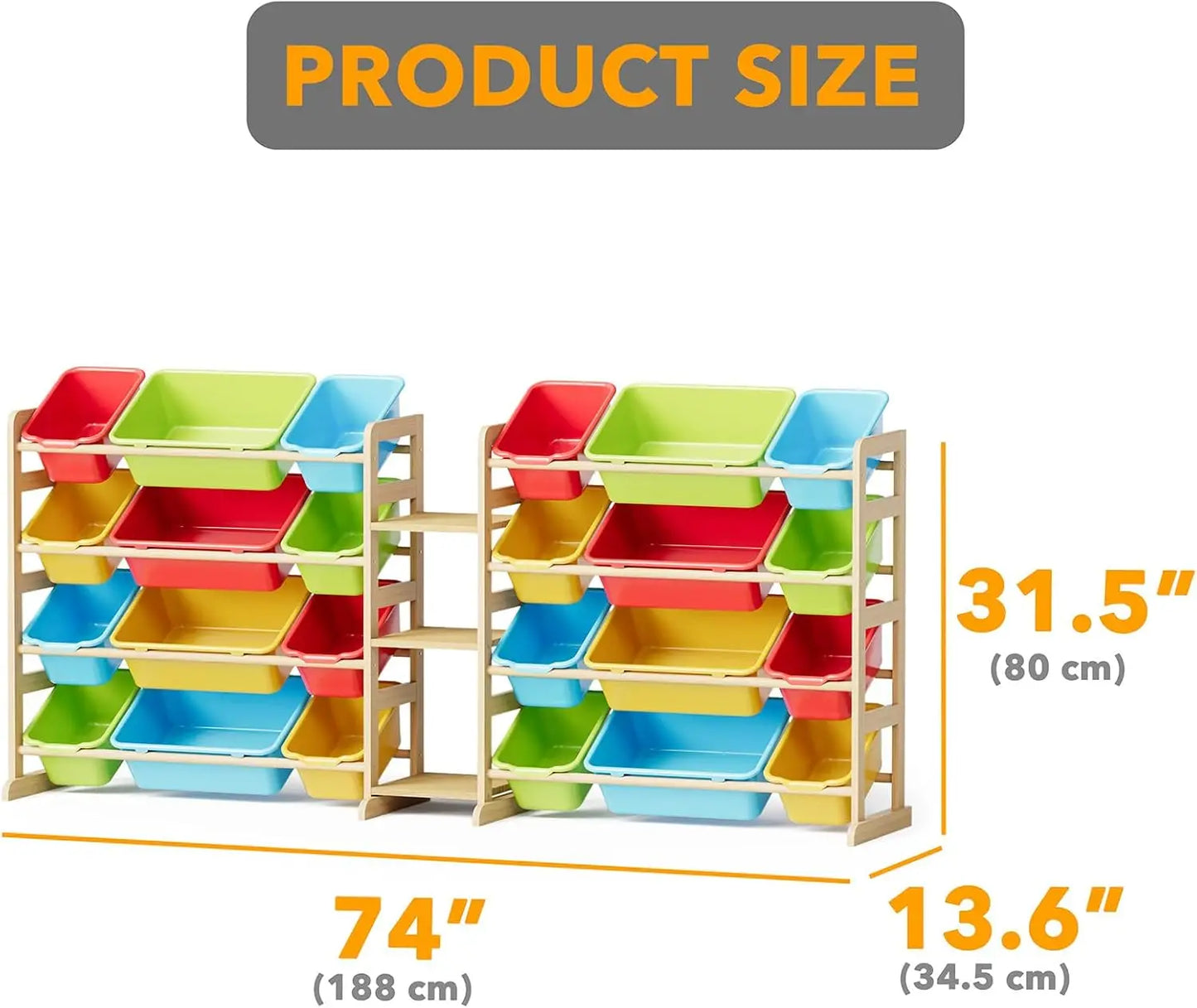 Large Toy Storage Organizer for Toys, Bookshelf