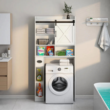 Bathroomt Farmhouse Over the Toilet Storage Cabinet
