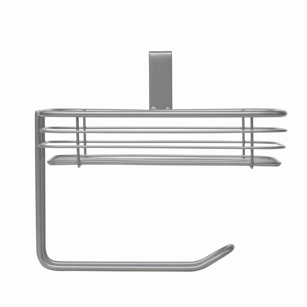 Satin Nickel Over Tank Toilet Paper Holder