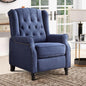 Push Back Recliner Fabric Lounge Armchair