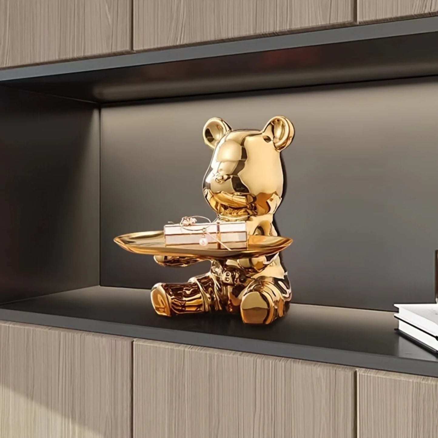 Home decoration 1pc Bear Rabbit Tray Storage