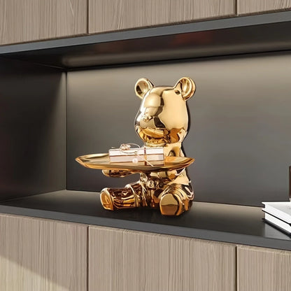 Home decoration 1pc Bear Rabbit Tray Storage