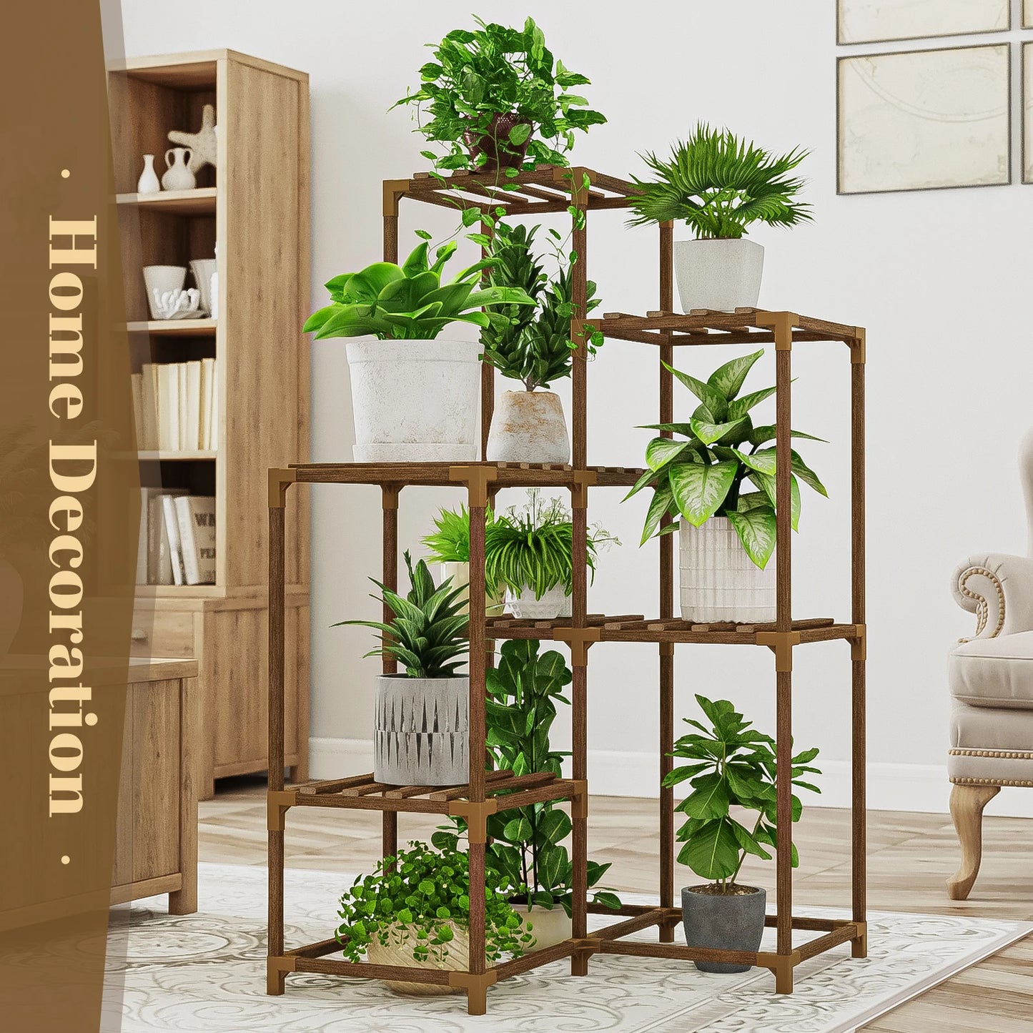 Indoor/Outdoor Plant Stand Corner Table Shelving