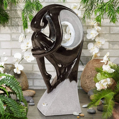43" Graceful Tall Standing Water Feature Fountain