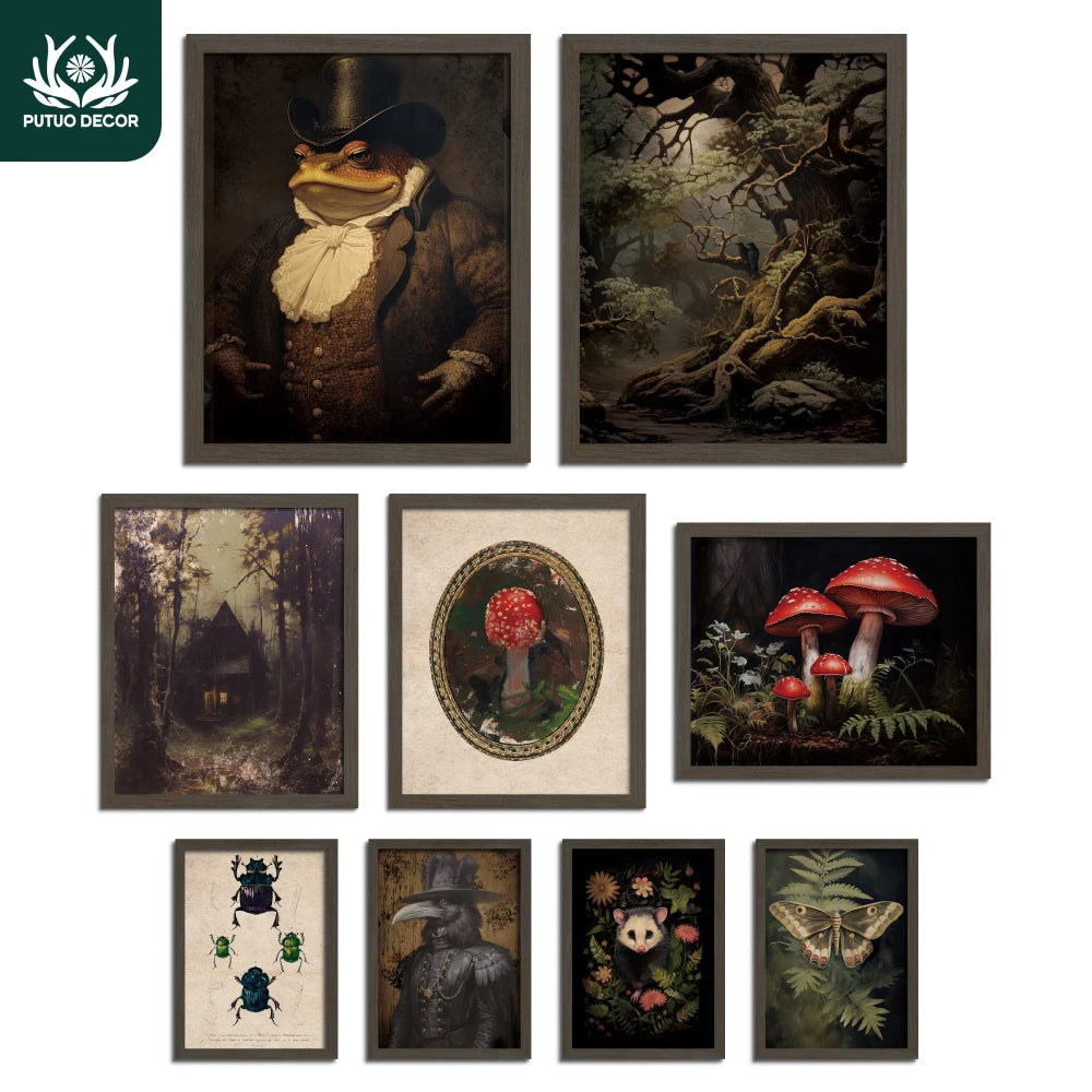 9pc Gothic Style Canvas Printing Wall Art