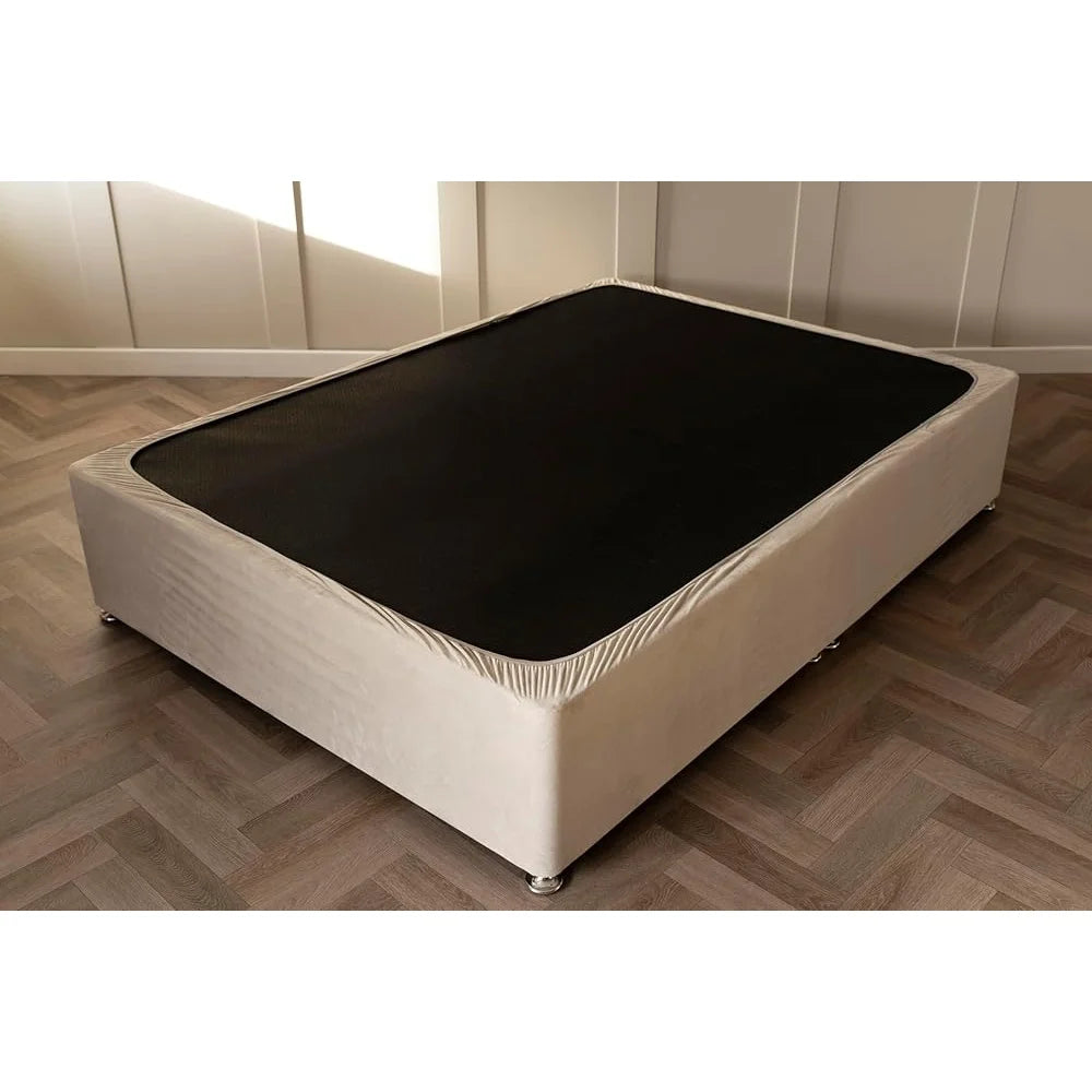 Faux Suede Box Spring Cover Luxury Wrap-Around