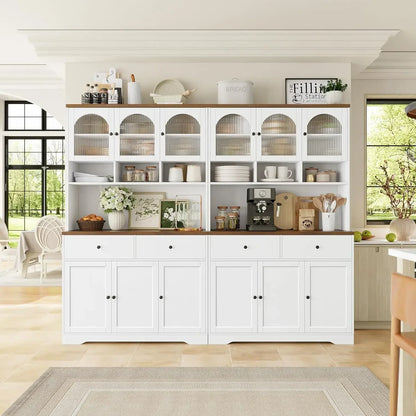 71"  Kitchen Pantry Storage Cabinet/Microwave Stand