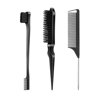 3pcs Double Sided Edge Hair Comb Accessories