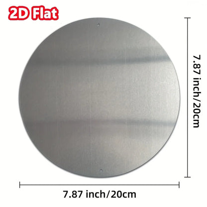 "STAY Weird" Vintage Round Metal Sign