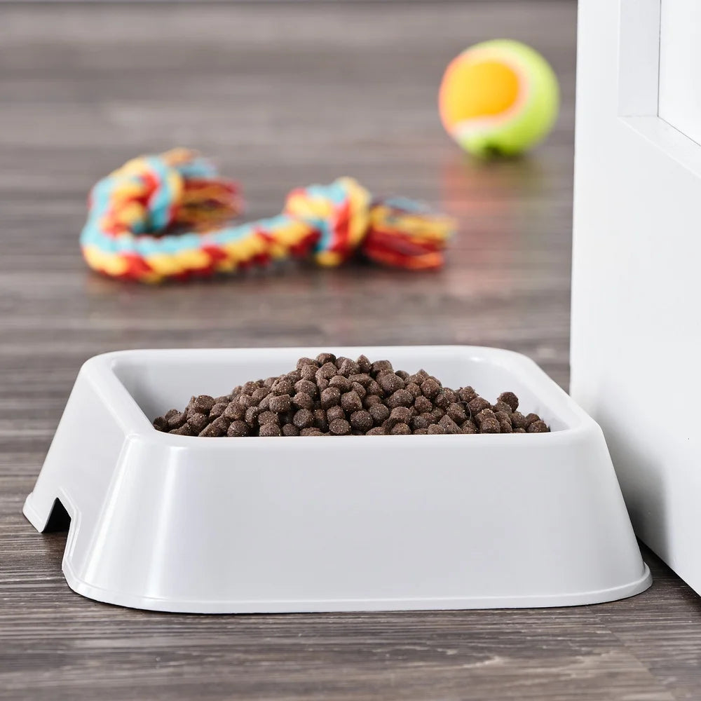 Plastic Medium Dog Bowl Set Dishwasher Safe
