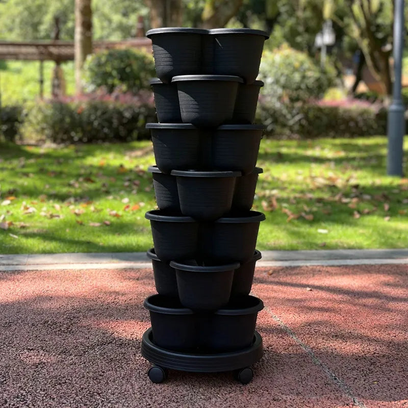 Vegetable Plastic Pot Balcony Strawberry Potted Plant