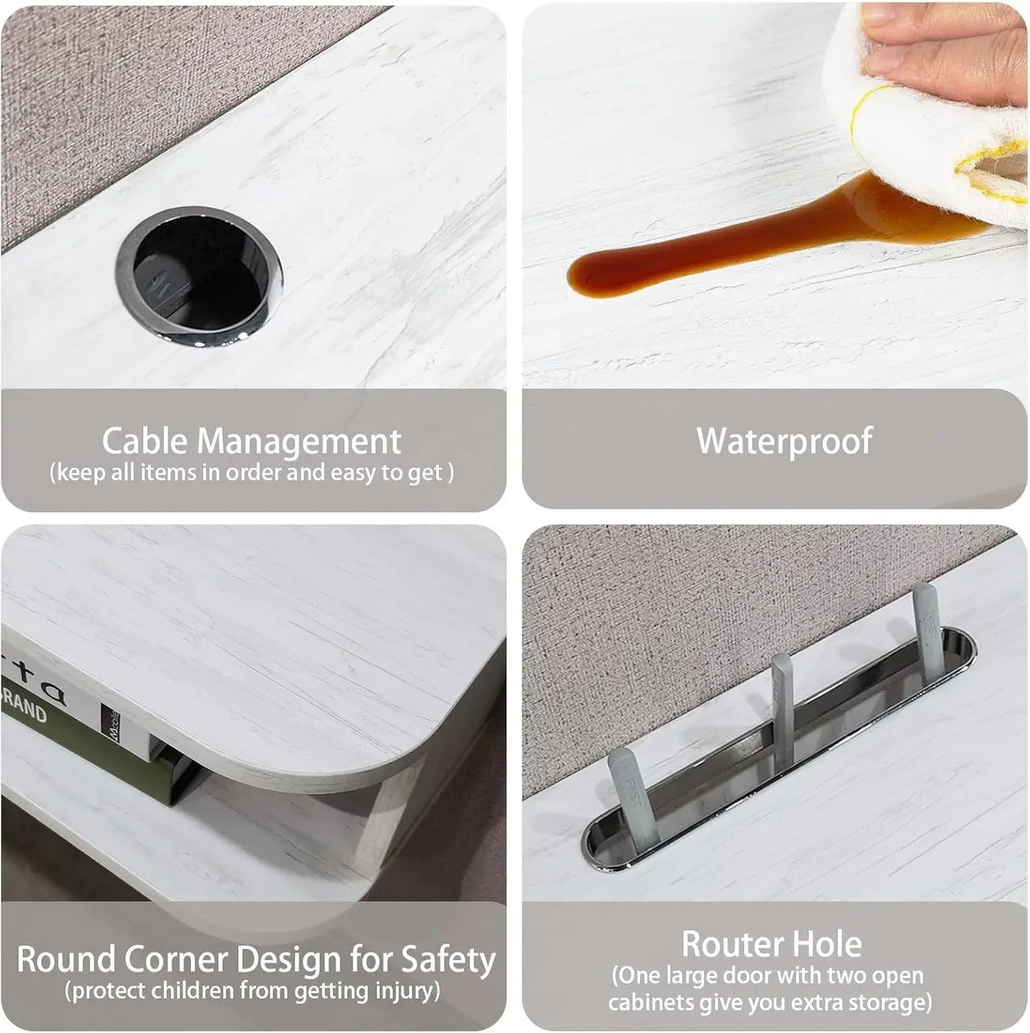 Modern 47'' Wall-Mounted Floating TV Stand