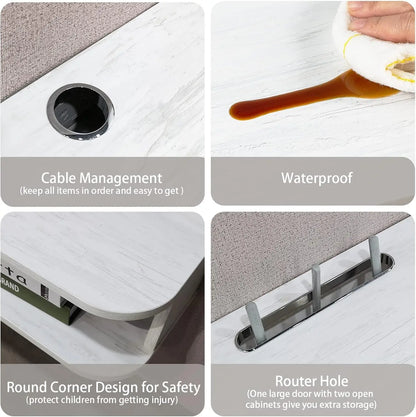 Modern 47'' Wall-Mounted Floating TV Stand