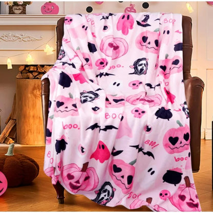 Halloween throw blanket, suitable for sofas and chairs