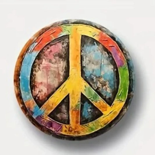 Peace Sign Vintage Hippie Standoff Art