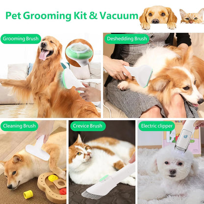 Professional Pet Grooming Kit with Vacuum Suction