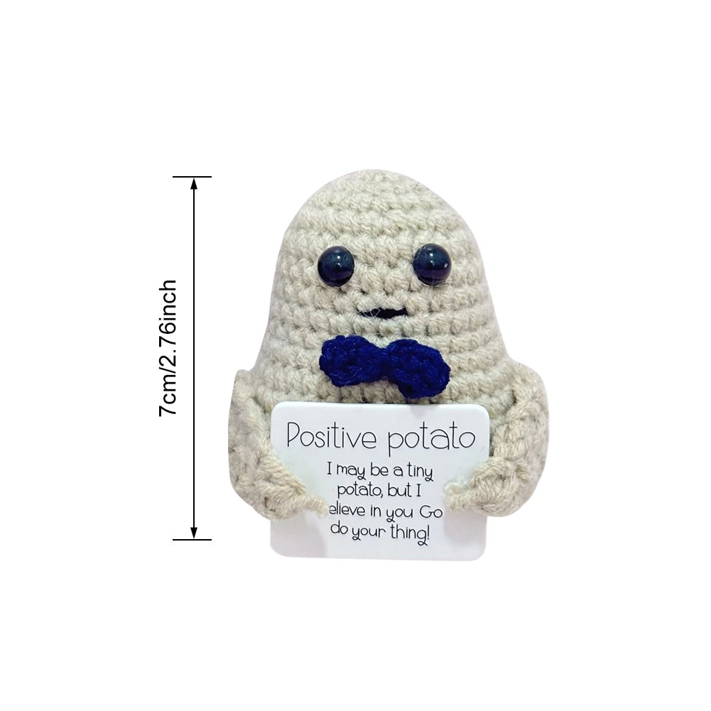 Cute Handwoven Ornaments with Wooden Base Christmas