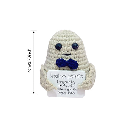 Cute Handwoven Ornaments with Wooden Base Christmas