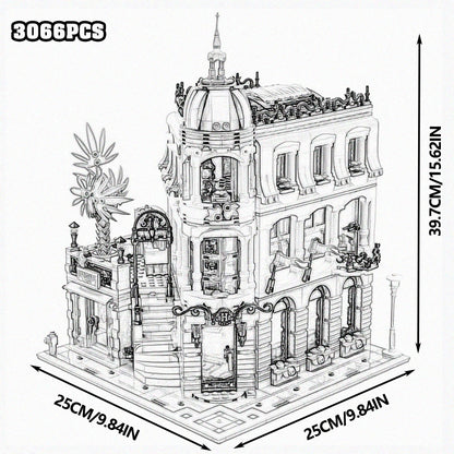 Downtown Street View House Model Building Blocks