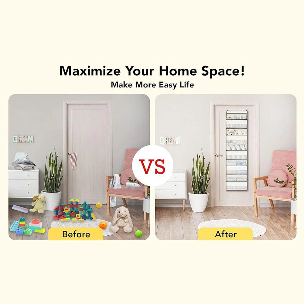 Over Door Hanging Organizer Mesh Side Pockets