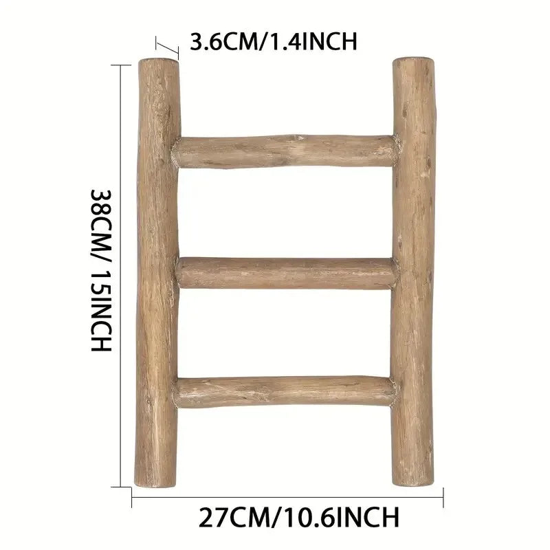 Wooden Towel Rack, Wooden Ladder Home Decoration