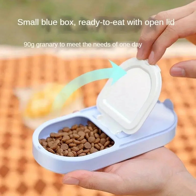 Portable Pet Water & Food Dispenser Leak-Proof