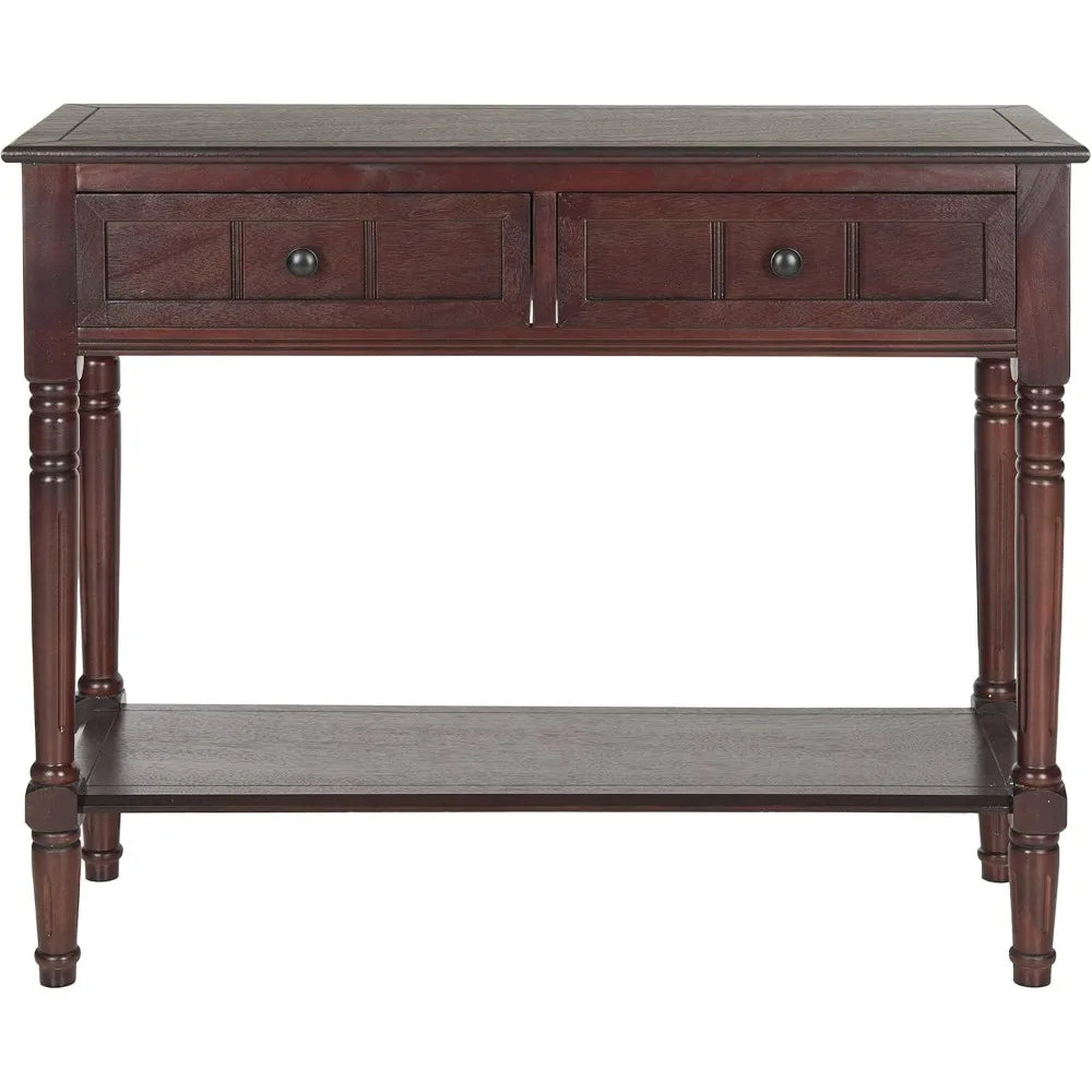 2-drawer Dark Cherry Console Table