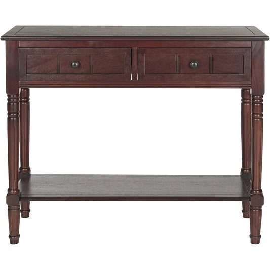 2-drawer Dark Cherry Console Table