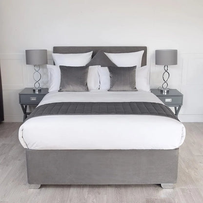 Faux Suede Box Spring Cover Luxury Wrap-Around