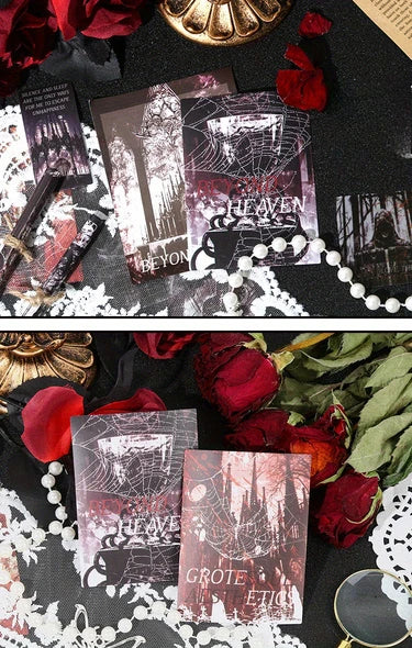 50 Sheets Gothic Sticker Set, Journaling, Scrapbooking
