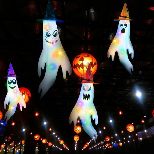 4Pcs Halloween Ghosts Hanging Decoration