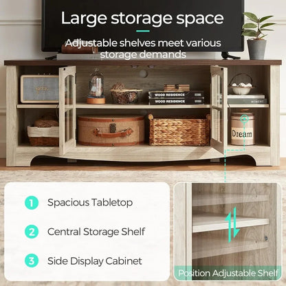 Customizable Farmhouse Entertainment Center for 65" TV