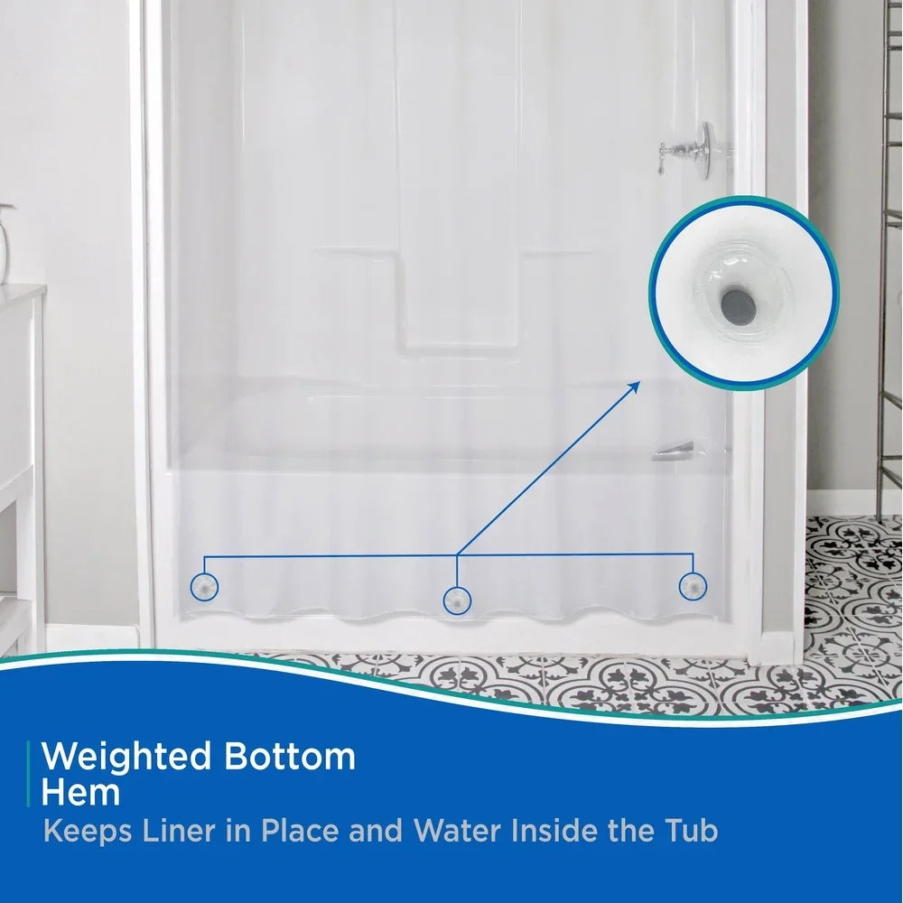 Medium Odorless Eco-Friendly Shower Curtain Liner