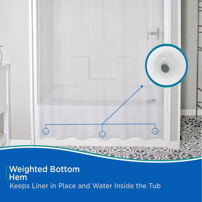 Medium Odorless Eco-Friendly Shower Curtain Liner