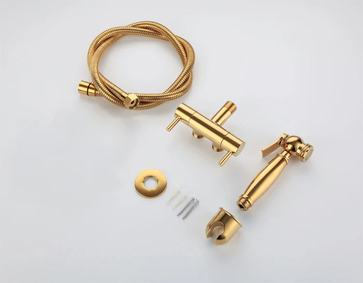 Bathroom Bidet Sprayer Bidet Faucets Toilet Gold