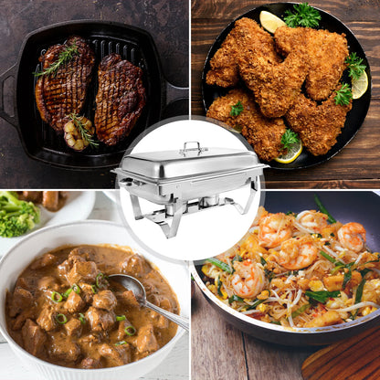 Chafing Dish Buffet Set 8QT Electric Stainless Steel