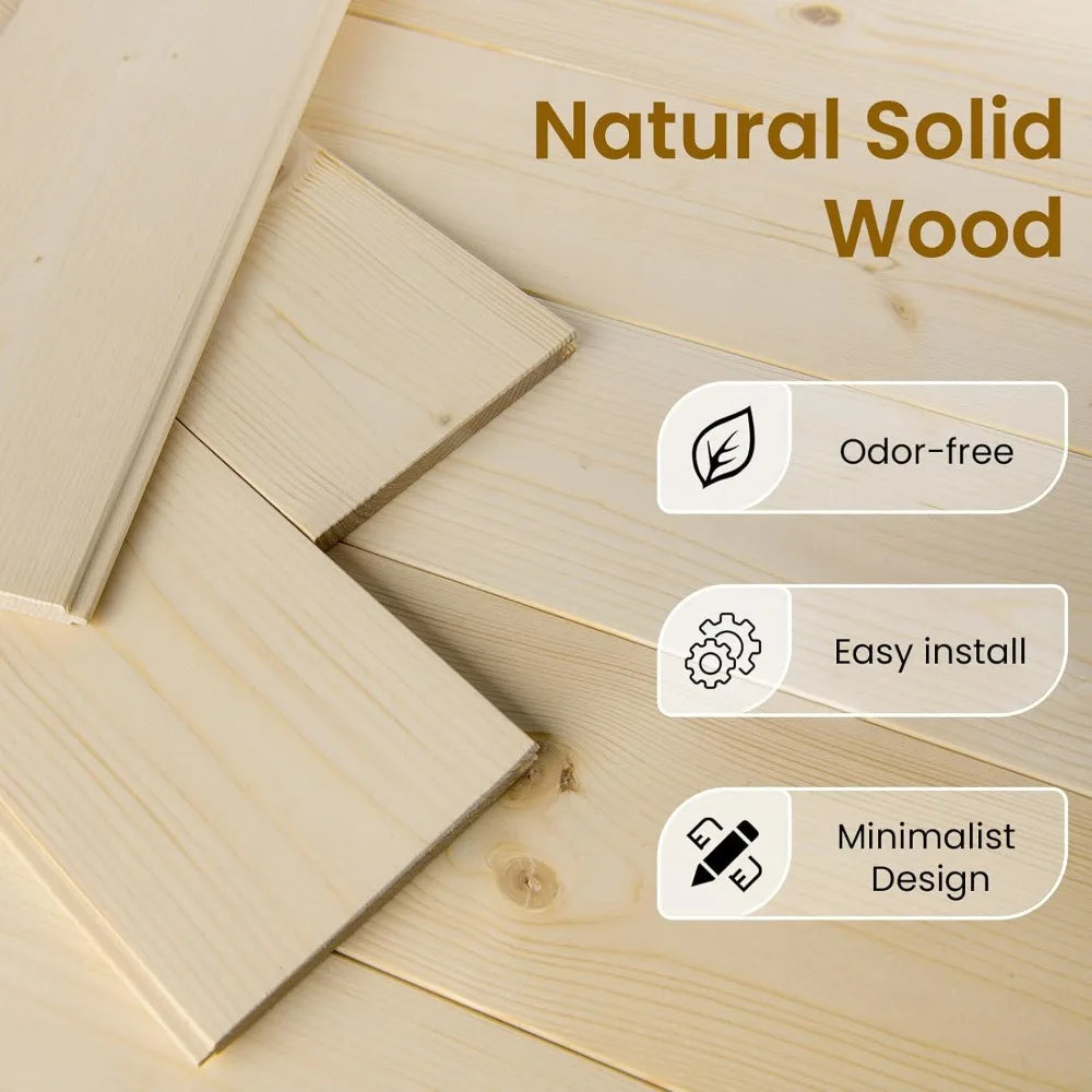 36in x 84in Sliding Barn Wood Door Pre-Drilled