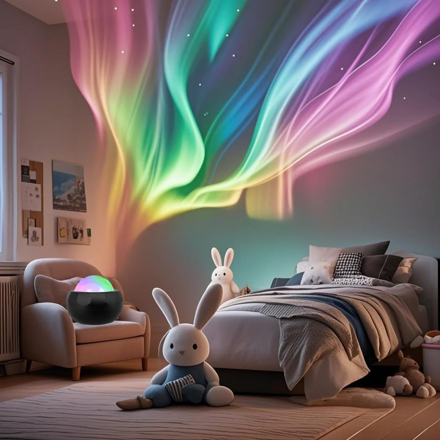 Colorful night light, USB charging, multiple colors