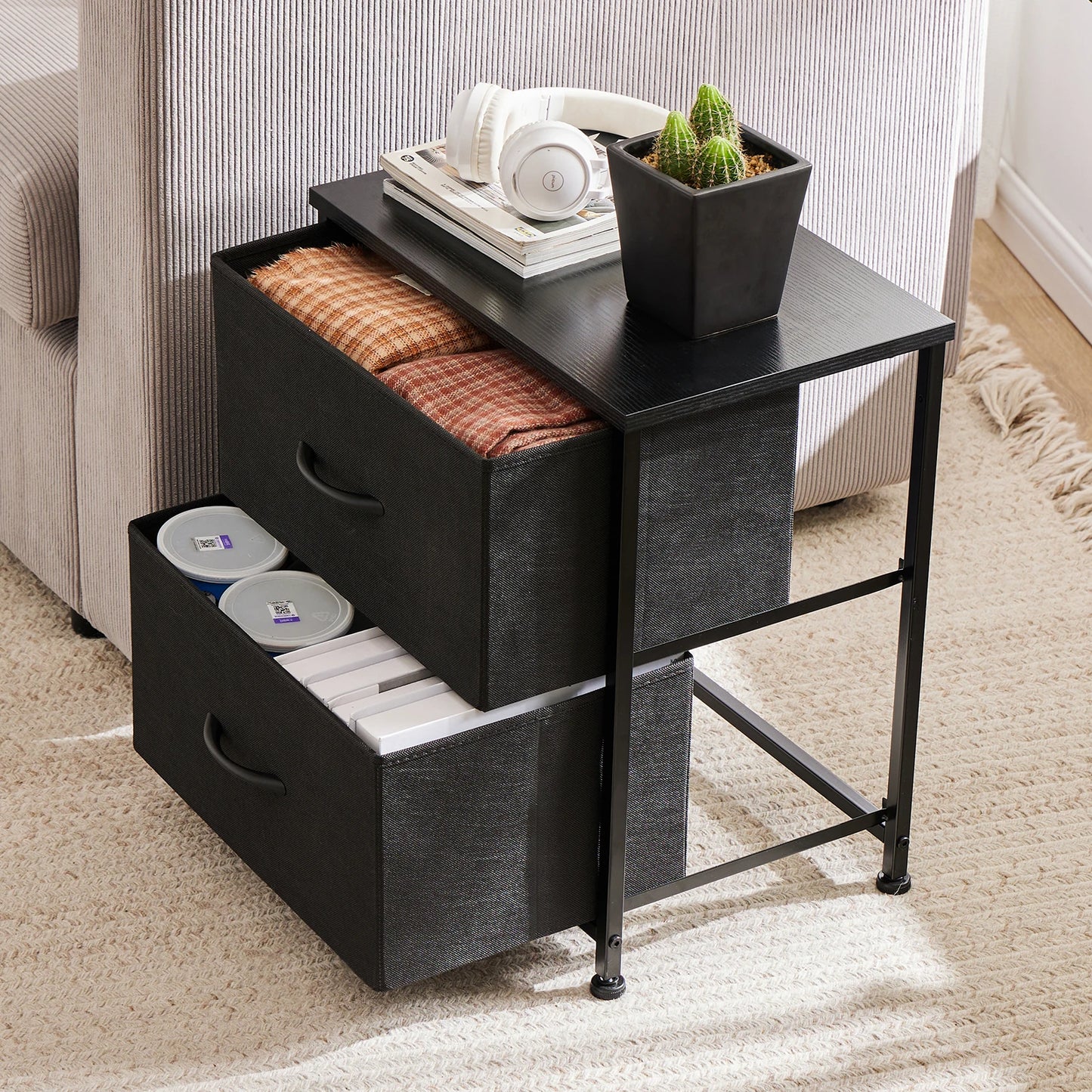 Bedside Coffee/Tea Table Storage Closet Chest