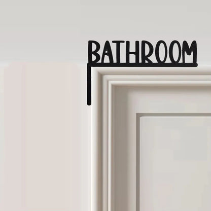 Wall-Mounted Bathroom Sign Decorative Graphic
