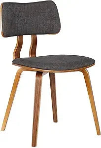 Charcoal Upholstered Dining Chair, 20"x18"x29"