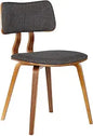 Charcoal Upholstered Dining Chair, 20"x18"x29"
