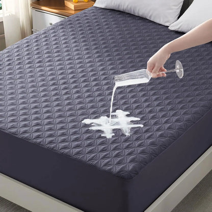 Soft Waterproof Mattress Protector, Noiseless Mattress Pad