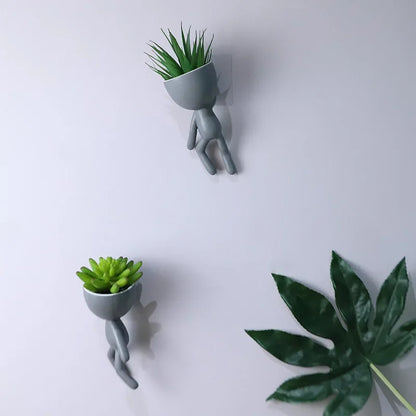 Nordic Humanoid Ceramic Hanging Vase Flower Pot