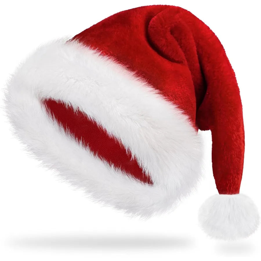 Christmas Santa Hat for Adults Xmas Holiday