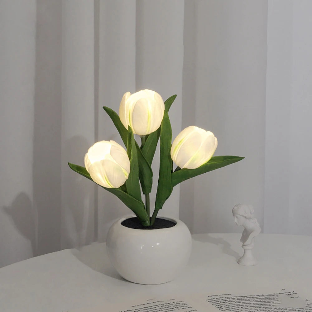 Led Simulation Tulip Night Light Fake Flower