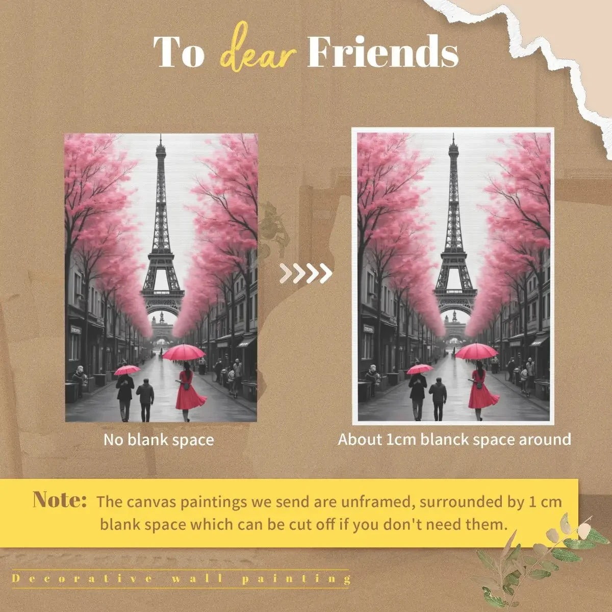 Unframed Canvas Wall Art, Wall Decor, Gothic