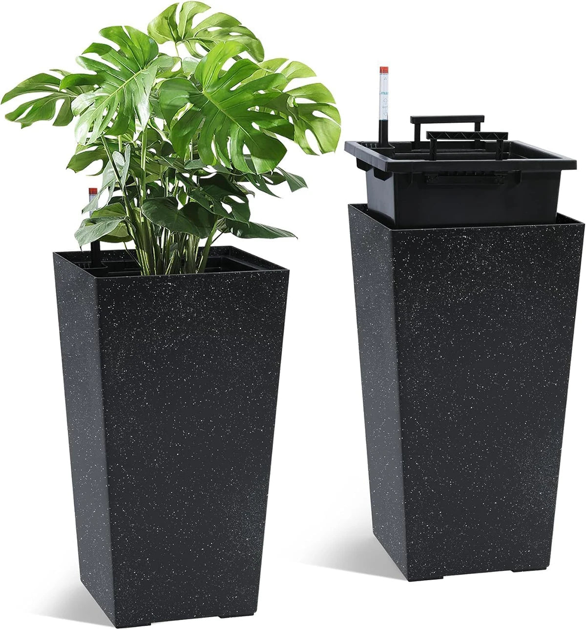 Planters with Drainage Holes ＆ Monitor Water Level