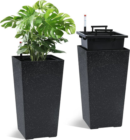 Planters with Drainage Holes ＆ Monitor Water Level