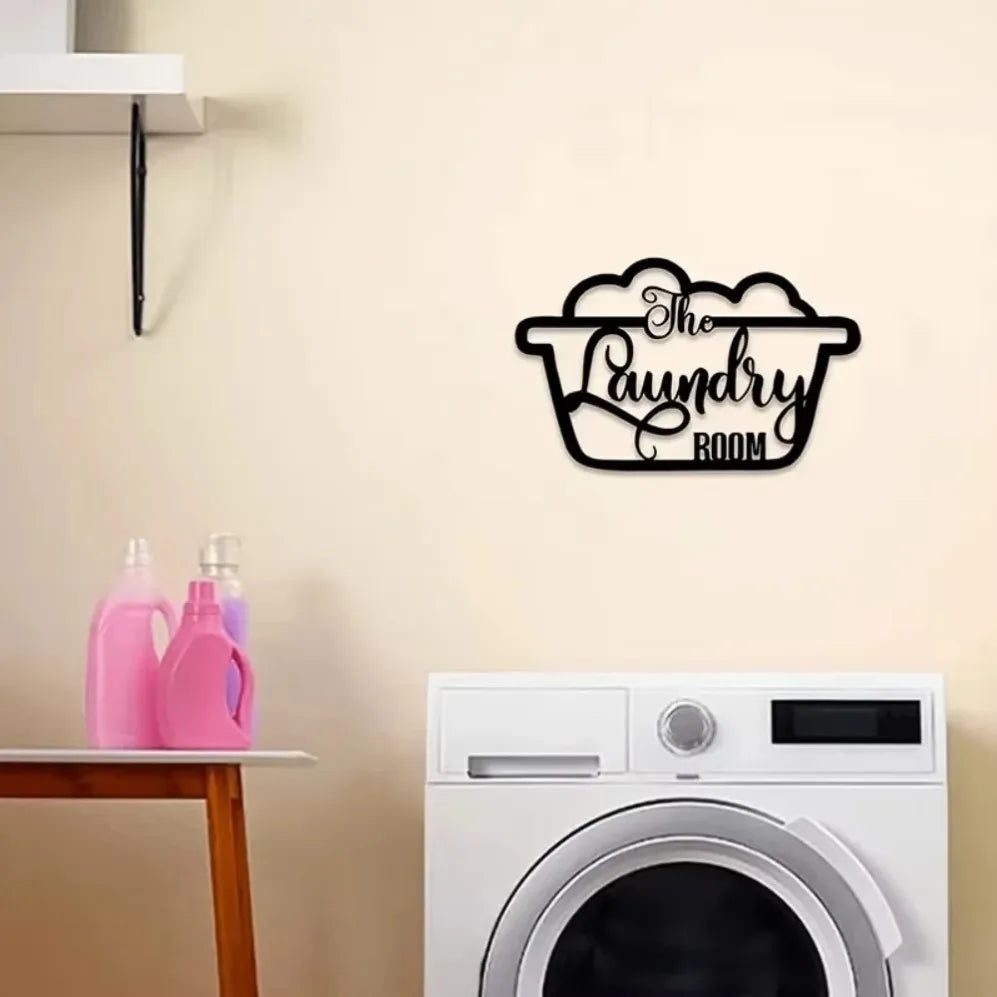 Metal Laundry Room Sign Ideal for Crafting
